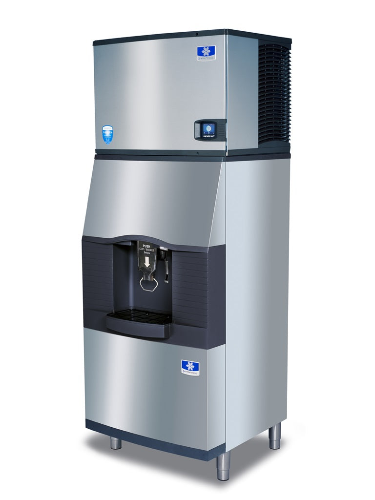 Manitowoc SFA292 Floor Model Touchless Lever Hotel / Vending Ice Dispenser with Built-In Water Valve 30" - 180 lb. Capacity