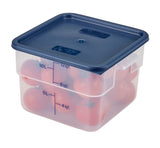 Cambro SFC12453 CamSquare Food Container Lid for 12, 18 & 22 qt - Blue