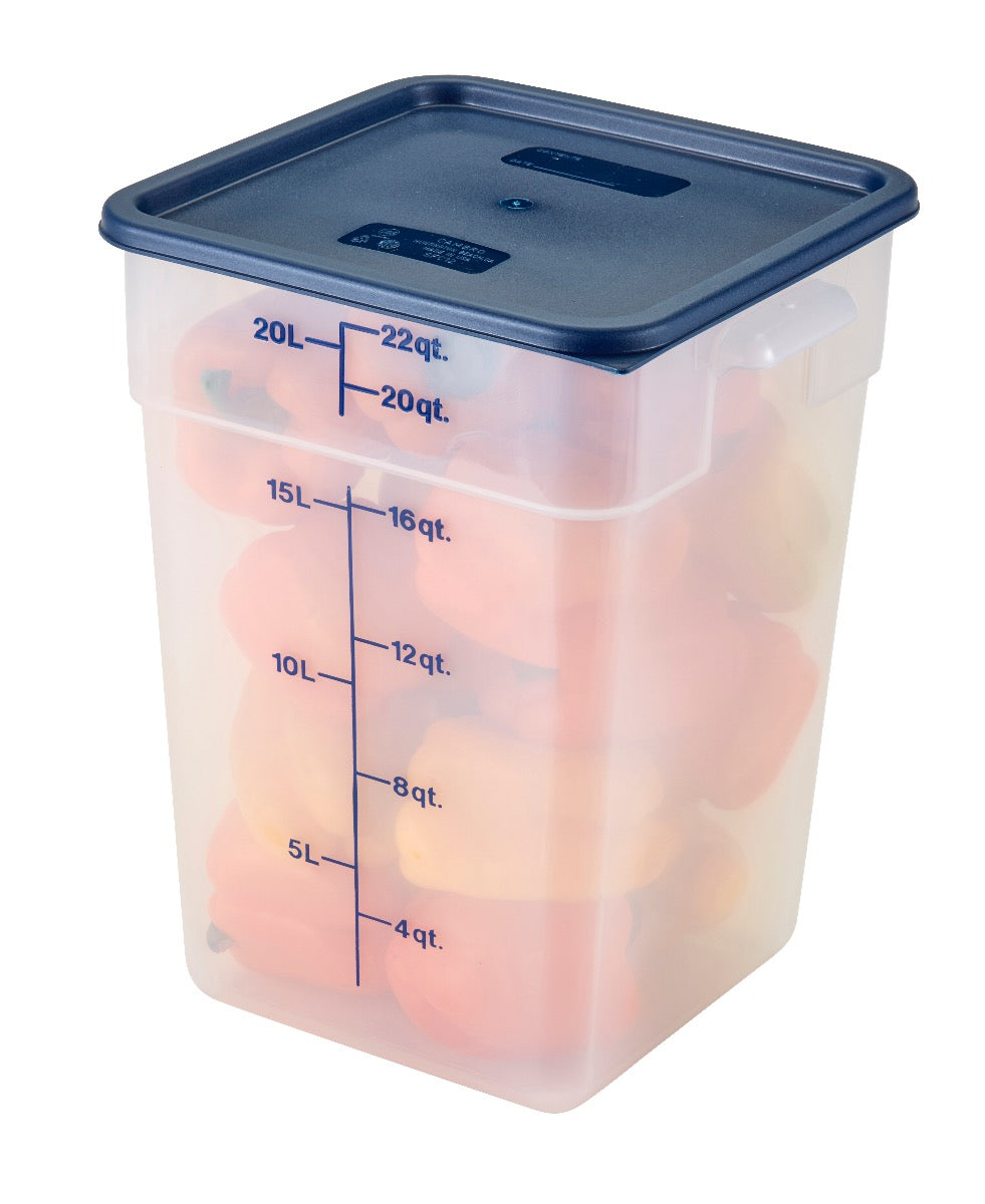 Cambro SFC12453 CamSquare Food Container Lid for 12, 18 & 22 qt - Blue