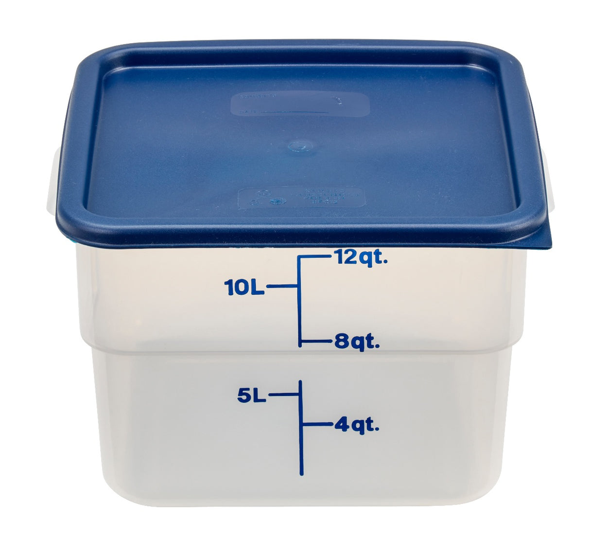 Cambro SFC12453 CamSquare Food Container Lid for 12, 18 & 22 qt - Blue