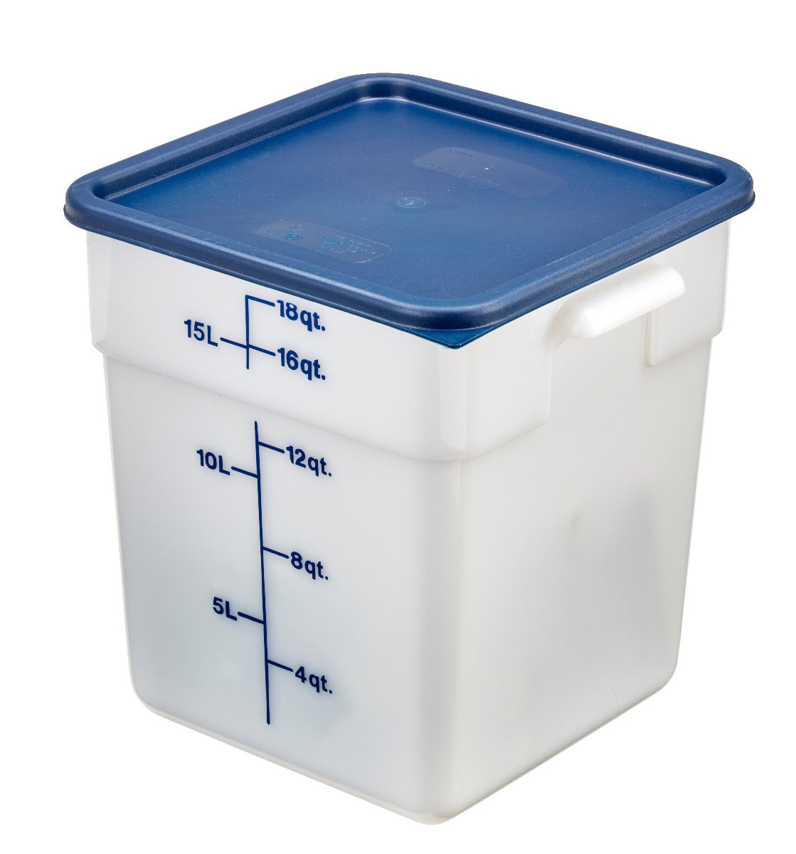 Cambro SFC12453 CamSquare Food Container Lid for 12, 18 & 22 qt - Blue