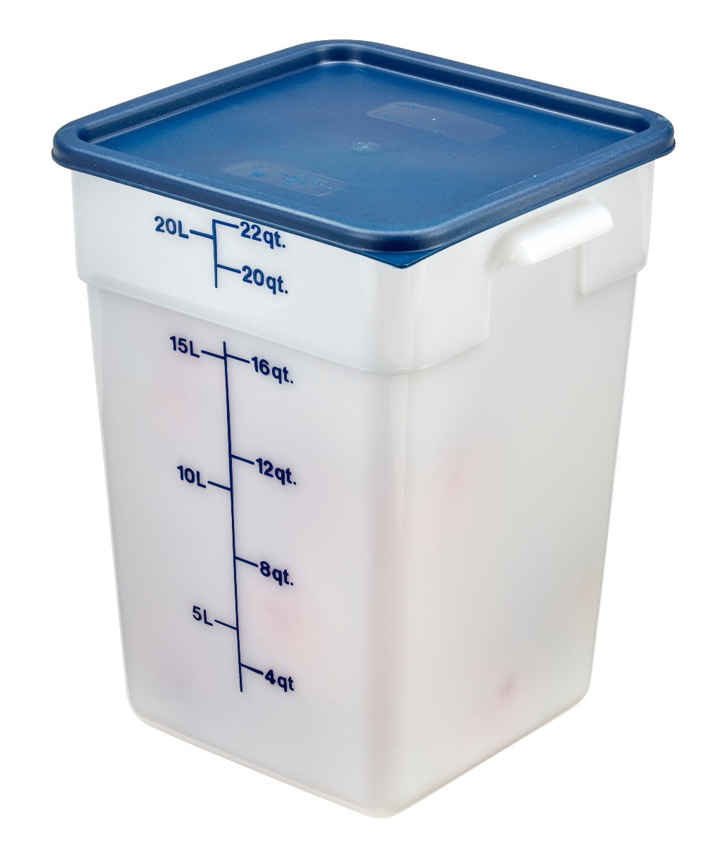 Cambro SFC12453 CamSquare Food Container Lid for 12, 18 & 22 qt - Blue