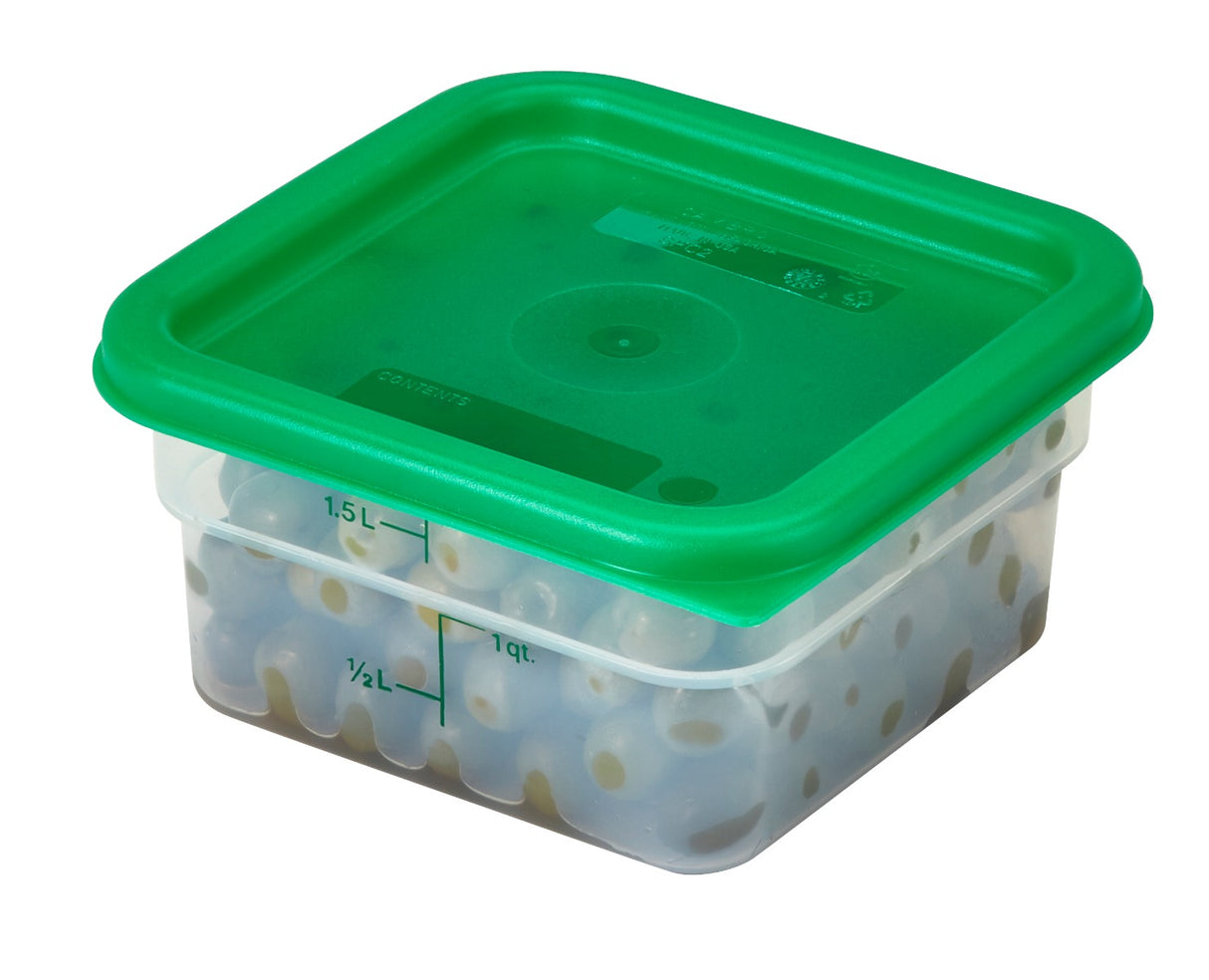 Cambro SFC2452 CamSquare Food Container Lid for 2 & 4 qt - Kelly Green