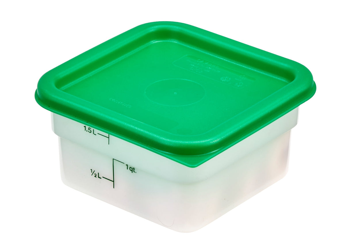 Cambro SFC2452 CamSquare Food Container Lid for 2 & 4 qt - Kelly Green