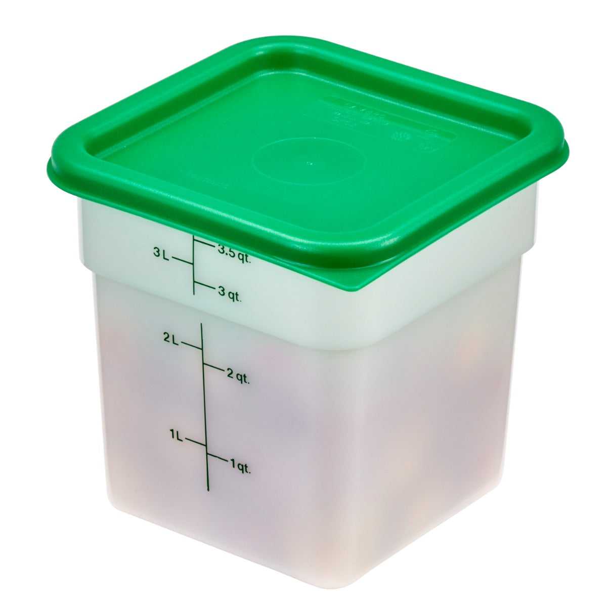 Cambro SFC2452 CamSquare Food Container Lid for 2 & 4 qt - Kelly Green
