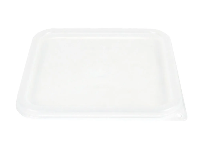 Cambro SFC6SCPP190 CamSquare® Cover, for 6 & 8 qt Clear Containers, Translucent - 6ea/Case