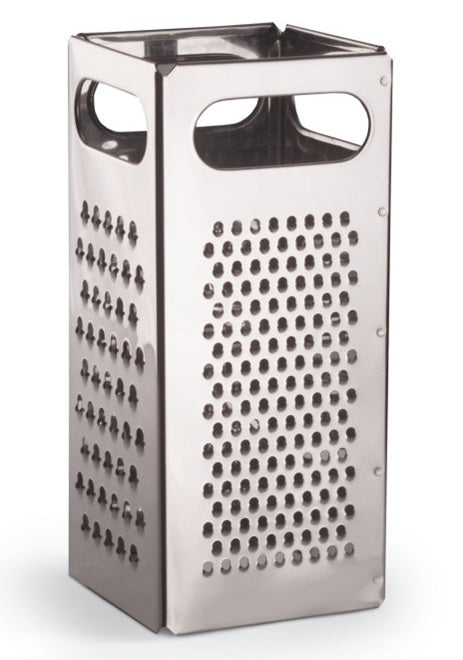 Vollrath SG-200 Traex Dripcut Stainless Steel 4-Sided Box Grater with Handles 4" x 4" x 9"H - 6/Case