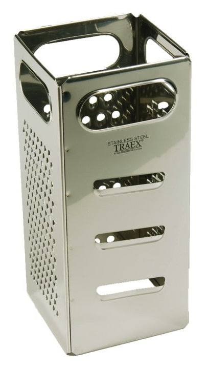 Vollrath SG-200 Traex Dripcut Stainless Steel 4-Sided Box Grater with Handles 4" x 4" x 9"H - 6/Case