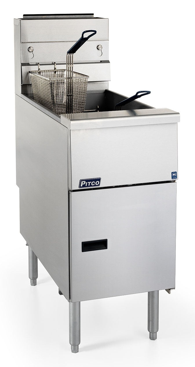 Pitco SG14‑S Solstice Natural Gas Floor Fryer – 40‑50 lb, 110,000