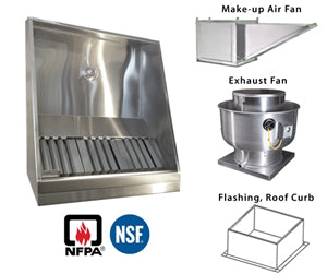 JRSVHSP10-PFF Exhaust Vent Hood 10' Shallow Front System – Jean's ...