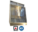JRSVHSP10-P 10ft Jean's Shallow Front Vent Hood with Plenum