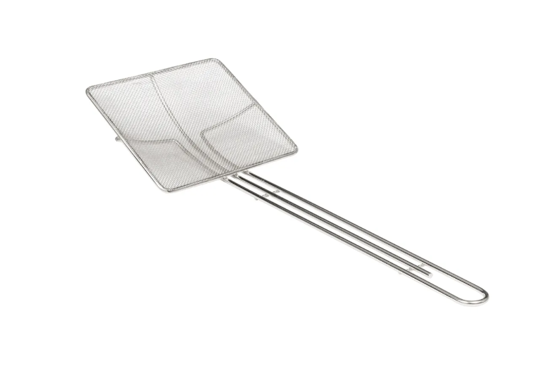 American Metalcraft SKS714 Nickel-Plated Fine Mesh Square Skimmer with 7" x 7" Blade and 14" Handle