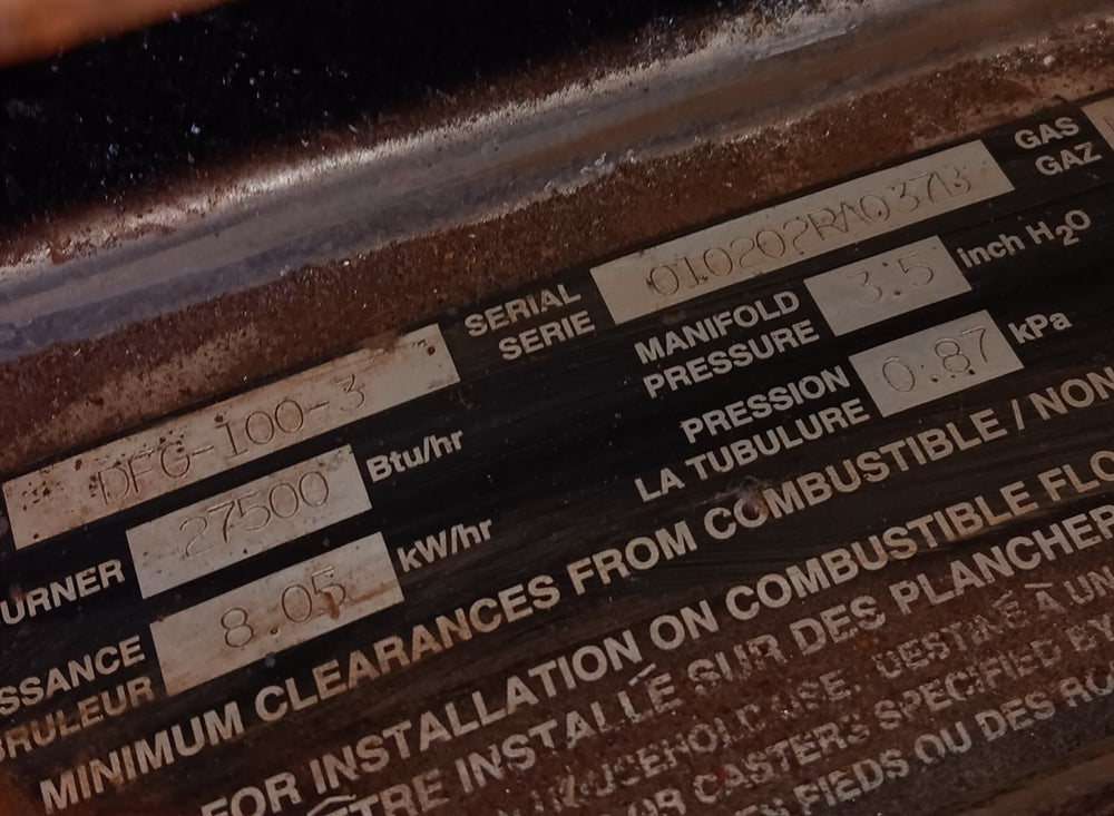 Used Restaurant Equipment - Blodgett DFG-100 DBL Double-Deck Full Size Natural Gas Convection Oven - 110,000 BTU