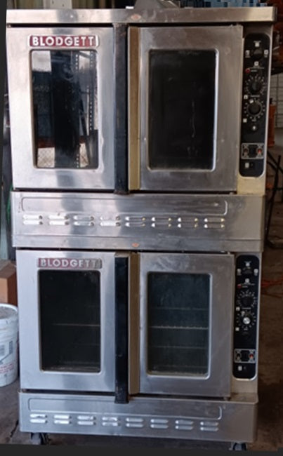 Used Restaurant Equipment - Blodgett DFG1XL/AA Double-Deck Full Size Natural Gas Convection Oven - 30,000 BTU