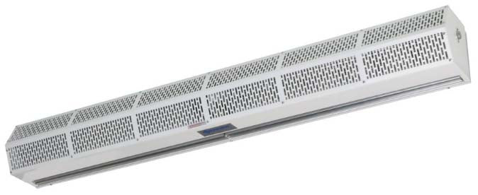 Berner SLC07-1036A Unheated Sanitation Series Low Profile Air Curtain 36"L - White