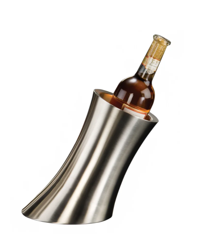American Metalcraft SLWC2 9 1/4" Double Walled Wine Cooler - Stainless Steel, Brushed Finish - 6ea/Case