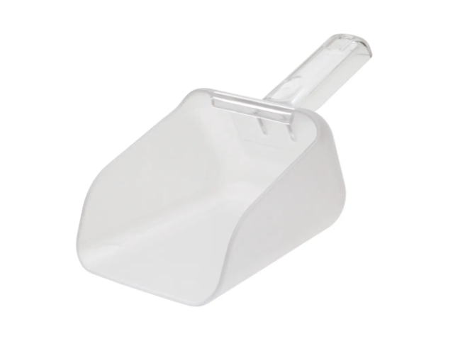 Rubbermaid FG9F7500CLR 32 oz Bouncer Contour Scoop - Clear