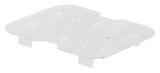 Winco SP76DS Poly-Ware Polycarbonate Food Pan Drain Shelf - 1/6 Size - Clear - 120/Case