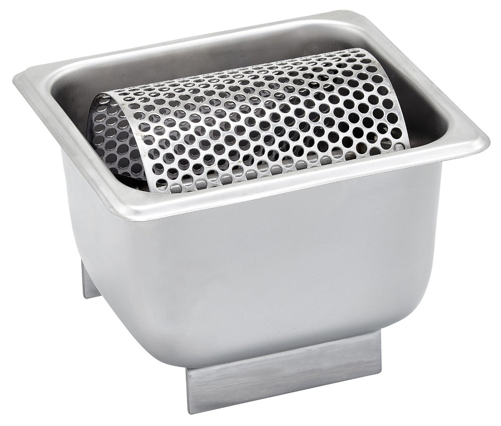 Winco SPBR-604 Stainless Steel Butter Spreader with 1/6 Size Pan & Removable Perforated Roller 7" x 6-3/8"