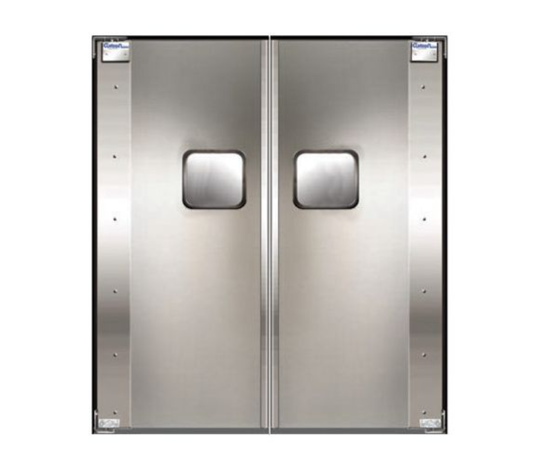 Curtron SPD-20-SS-DBL-7284 72" x 84" Service-Pro Series 20 Stainless Steel Double Swinging Door