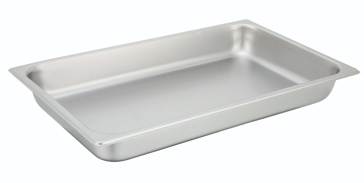 Winco SPF2 Standard-Weight 25 ga. Stainless Steel Steam Table Food Pan 2-1/2" Deep - Full Size - 12/Case