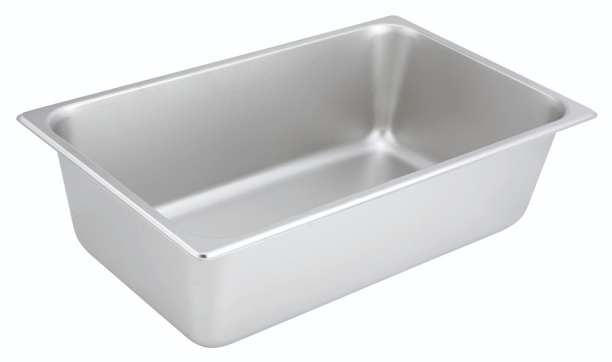 Winco SPF6 Standard-Weight 25 ga. Stainless Steel Steam Table Food Pan 6" Deep - Full Size - 12/Case