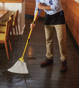 Rubbermaid 2031093 Spill Mop Kit with Mop Handle, Mop Pads, & Storage Cabinet 13-1/4" x 24-3/5" - Gray