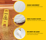 Rubbermaid 2031093 Spill Mop Kit with Mop Handle, Mop Pads, & Storage Cabinet 13-1/4" x 24-3/5" - Gray