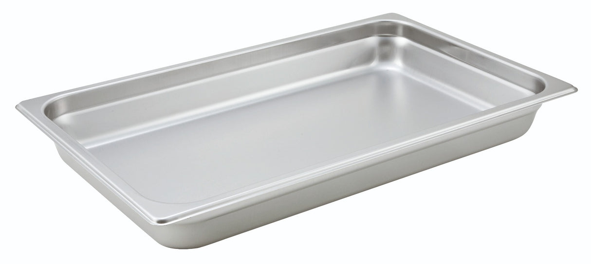 Winco SPJH-102 Heavy-Weight 22 ga. Stainless Steel Anti-Jam Steam Table Food Pan 2-1/2" Deep - Full Size - 12/Case