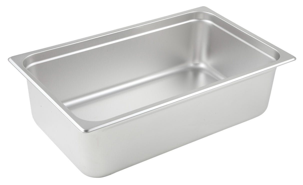 Winco SPJM-106 Heavy-Weight 24 ga. Stainless Steel Anti-Jam Steam Table Food Pan 6" Deep - Full Size