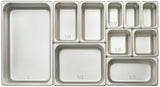 Winco SPJM-304 Heavy-Weight 24 ga. Stainless Steel Anti-Jam Steam Table Food Pan 4" Deep - 1/3 Size - 24/Case