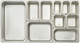 Winco SPJM-306 Heavy-Weight 24 ga. Stainless Steel Anti-Jam Steam Table Food Pan 6" Deep - 1/3 Size