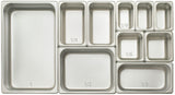 Winco SPJM-406 Heavy-Weight 24 ga. Stainless Steel Anti-Jam Steam Table Food Pan 6" Deep - 1/4 Size - 24/Case