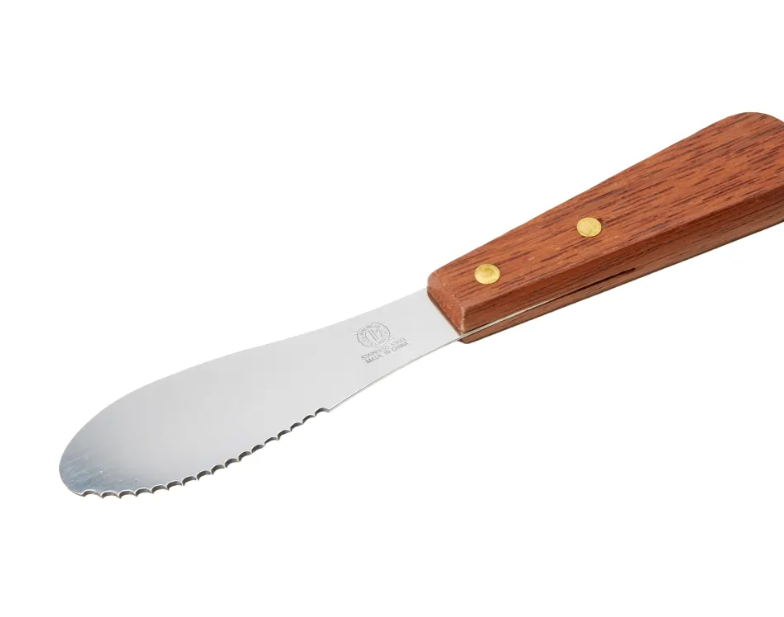 American Metalcraft SPR725 8" Sandwich Spreader w/ Wooden Handle, Stainless - 240ea/Case