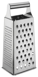 Winco SQG-1 Stainless Steel 4-Sided Tapered Box Grater with Handle 4 x 3 x 9" - 12/Case