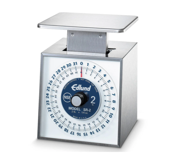 Edlund SR-2 Dial Type Portion Scale w/ Rotating Dial, 32 oz x 1/4 oz Graduation