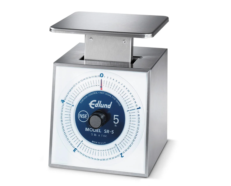 Edlund SR-5 Dial Type Portion Scale w/ 5 lb x 1 oz Graduation, Stainless
