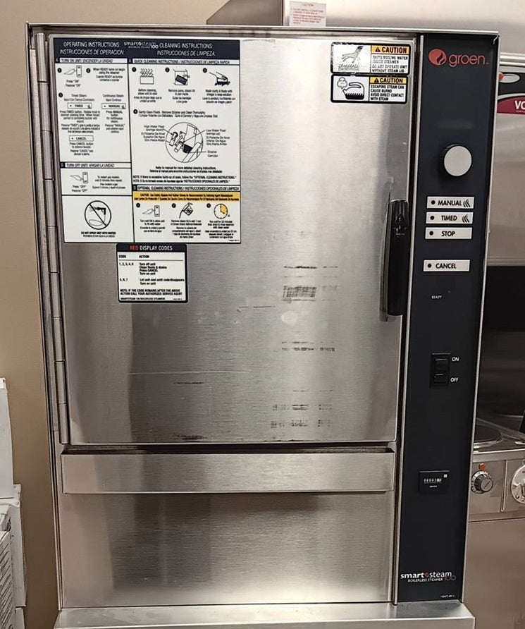 Clearance Groen SSB-5G (GSSP-BL-5GS) Countertop Gas Convection Steamer - 5 Pan - 58,000 BTU