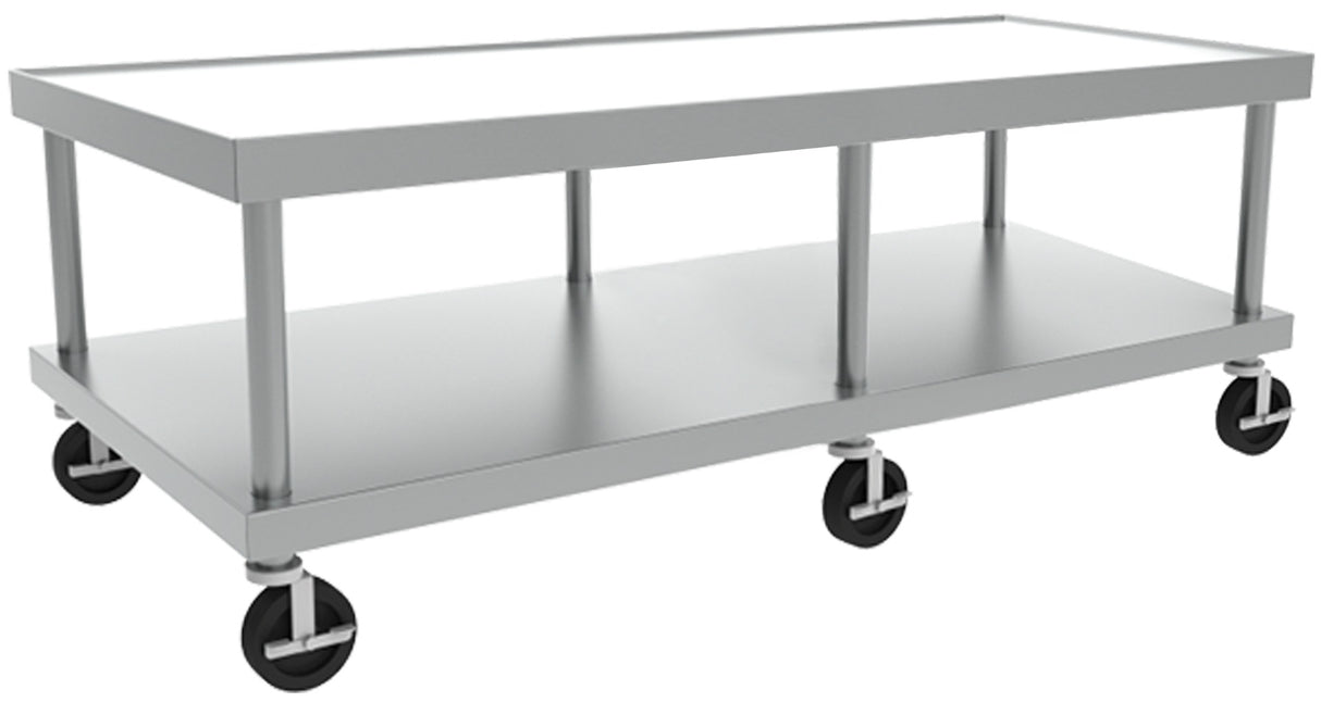 Vulcan STAND/C-60 Stainless Steel Equipment Stand with Marine Edge, Undershelf and 5" Casters 61" x 30" x 24"H