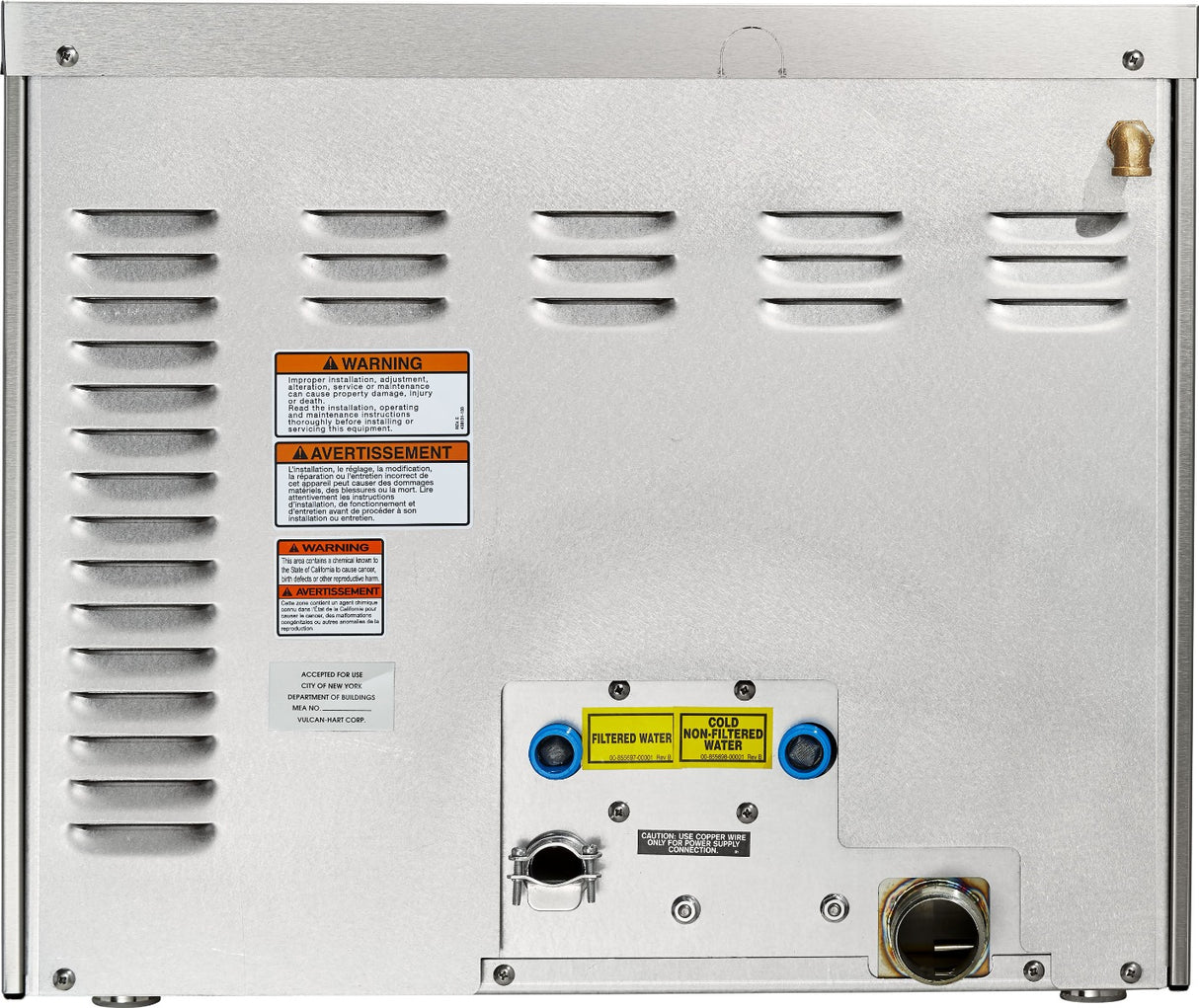 Vulcan C24EA3-LWE Low Water Countertop Electric Convection Steamer with Professional Controls - 3 Pan/cap - 208v, 8.5 kW
