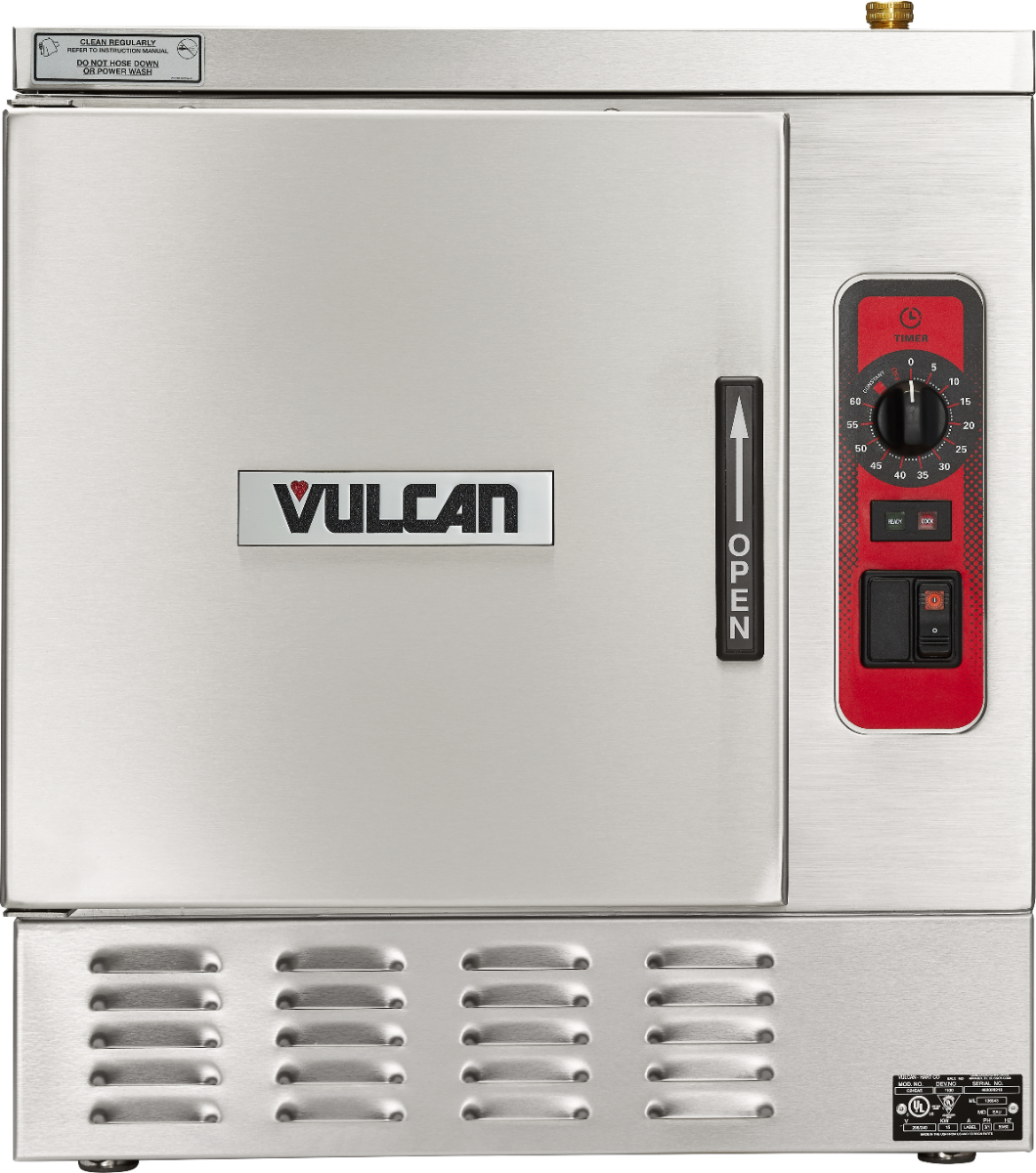 Vulcan C24EA5-LWE Electric Low Water Countertop Convection Steamer w/ 5 Pan Capacity - 208v