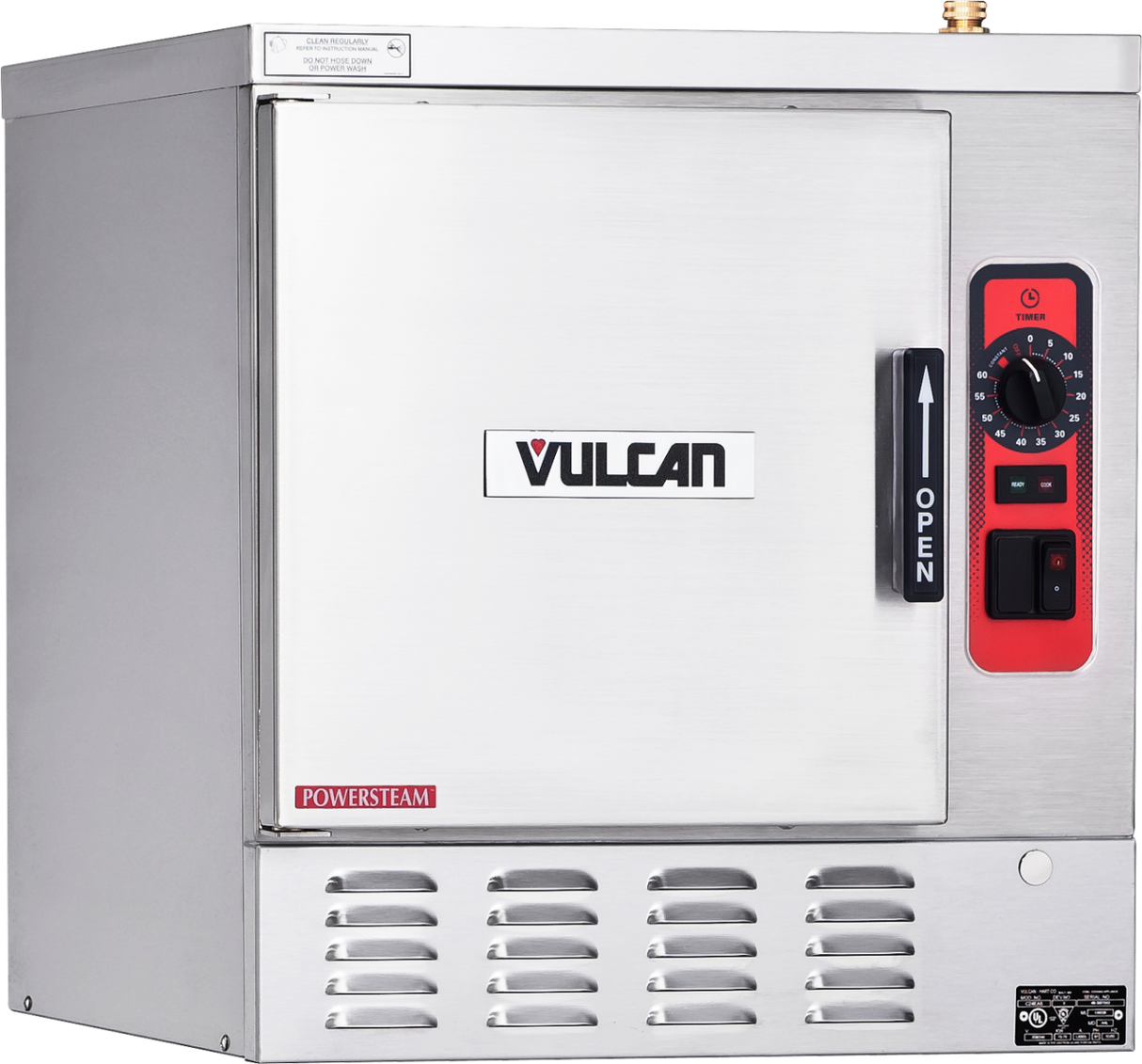 Clearance Vulcan C24EA5-PS-480 PowerSteam Countertop Electric Convection Steamer with Professional Controls - 5 Pan Capacity - 480v