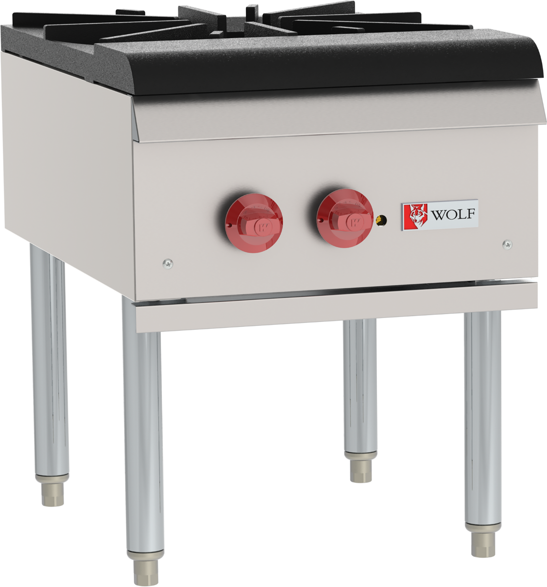 Wolf WSPR1 Natural Gas Stock Pot Range w/ 1 Burner 18" - 110,000 BTU