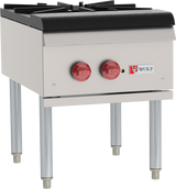 Wolf WSPR1 Natural Gas Stock Pot Range w/ 1 Burner 18" - 110,000 BTU