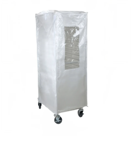Curtron SUPRO-20-TW Rack Cover w/ Universal Loading & Window, Clear White
