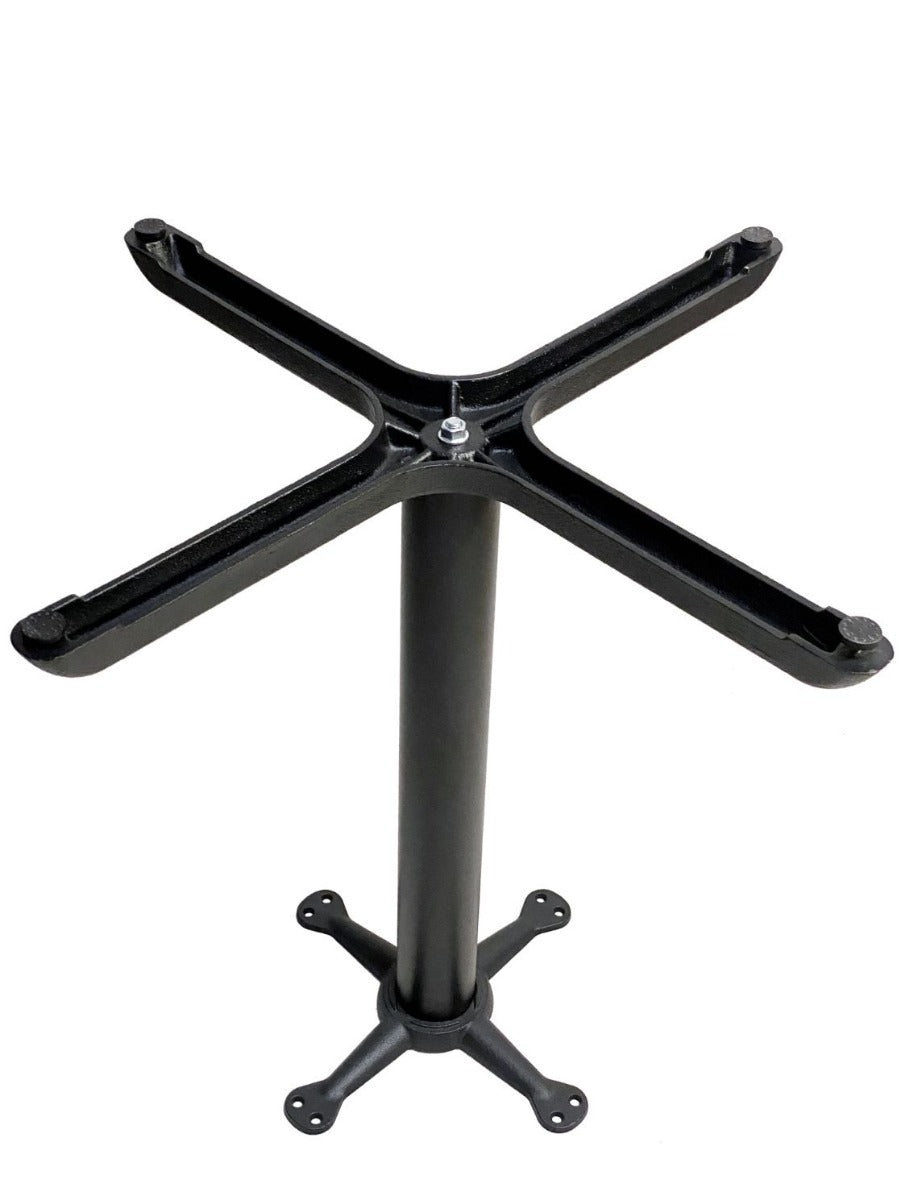 AAA Furniture Wholesale T3030BH Black Cast Iron Bar Height Table Base 30" x 30" x 39-1/2"H