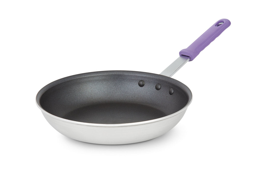 Vollrath T401080 Wear-Ever Aluminum Fry Pan with Silicone Handle 10" - 6/Case