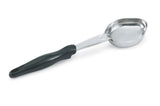 Vollrath 6412620 6-ounce one-piece heavy-duty stainless steel oval Spoodle utensil with black nylon handle