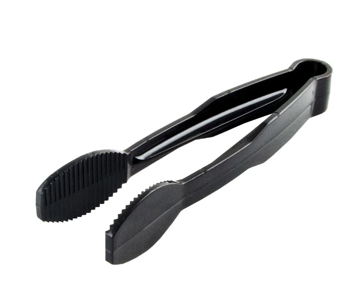 Cambro TG6110 6"L Plastic Serving Tong, Black - 12ea/Case