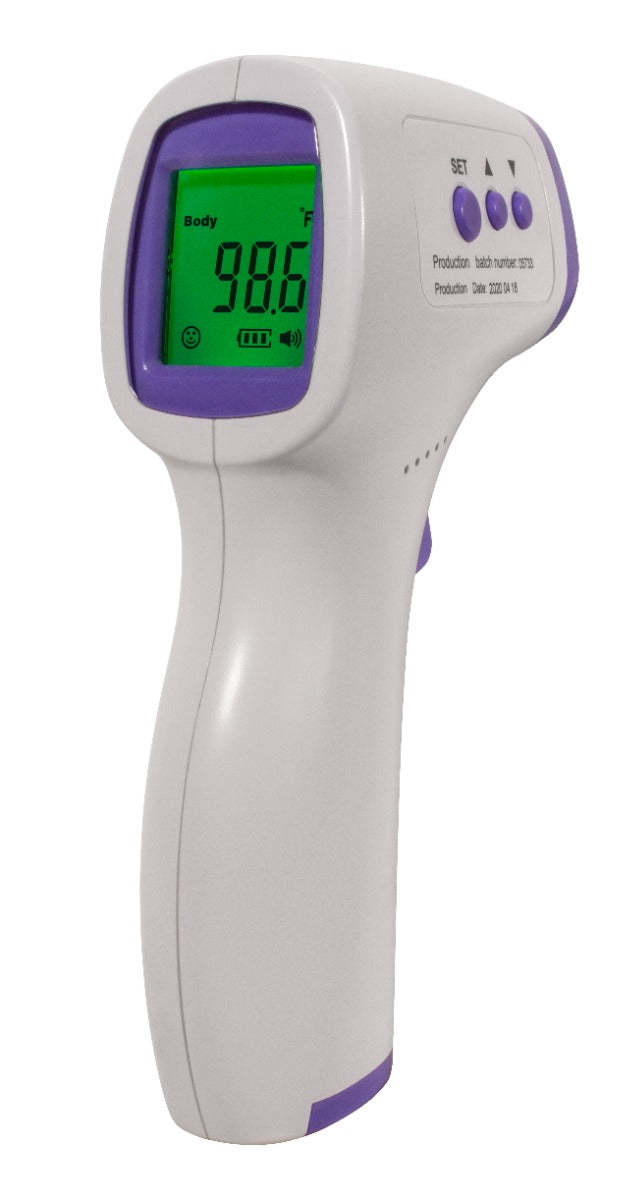 San Jamar THDG310 Non-Contact FDA Infrared Forehead Thermometer 89.6 to 109 F
